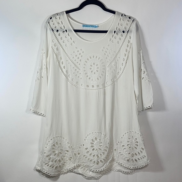 SOLITAIRE Swim White Swim Coverup Women’s Small - Picture 6 of 11